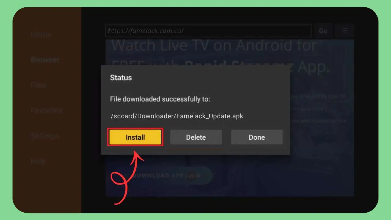 Download Famelack For Fire Stick For Free (Updated 2026) 3 Install Famelack on Fire Stick